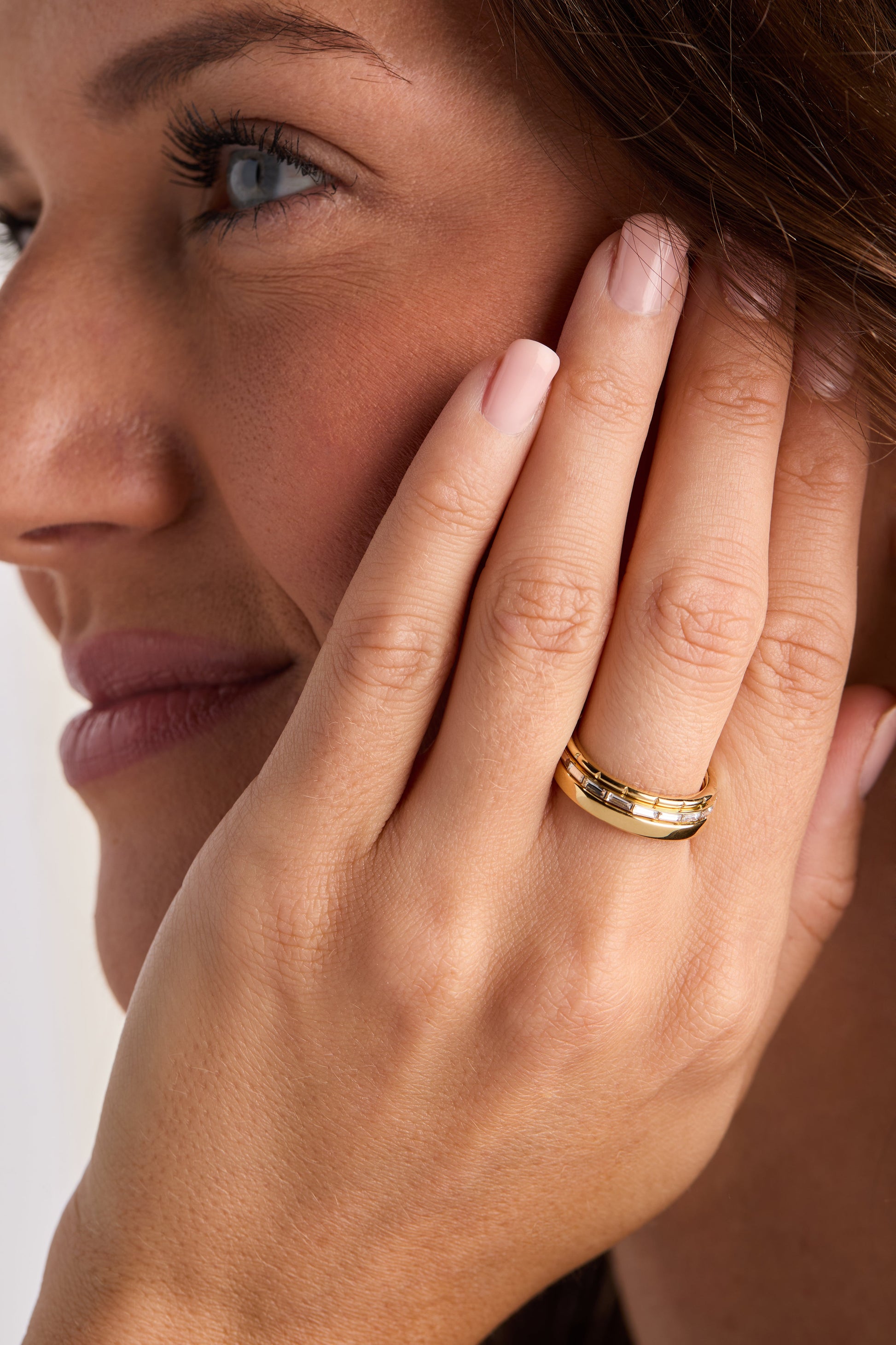 Baguette Stacking Ring Set of 3 ALEX AND ANI