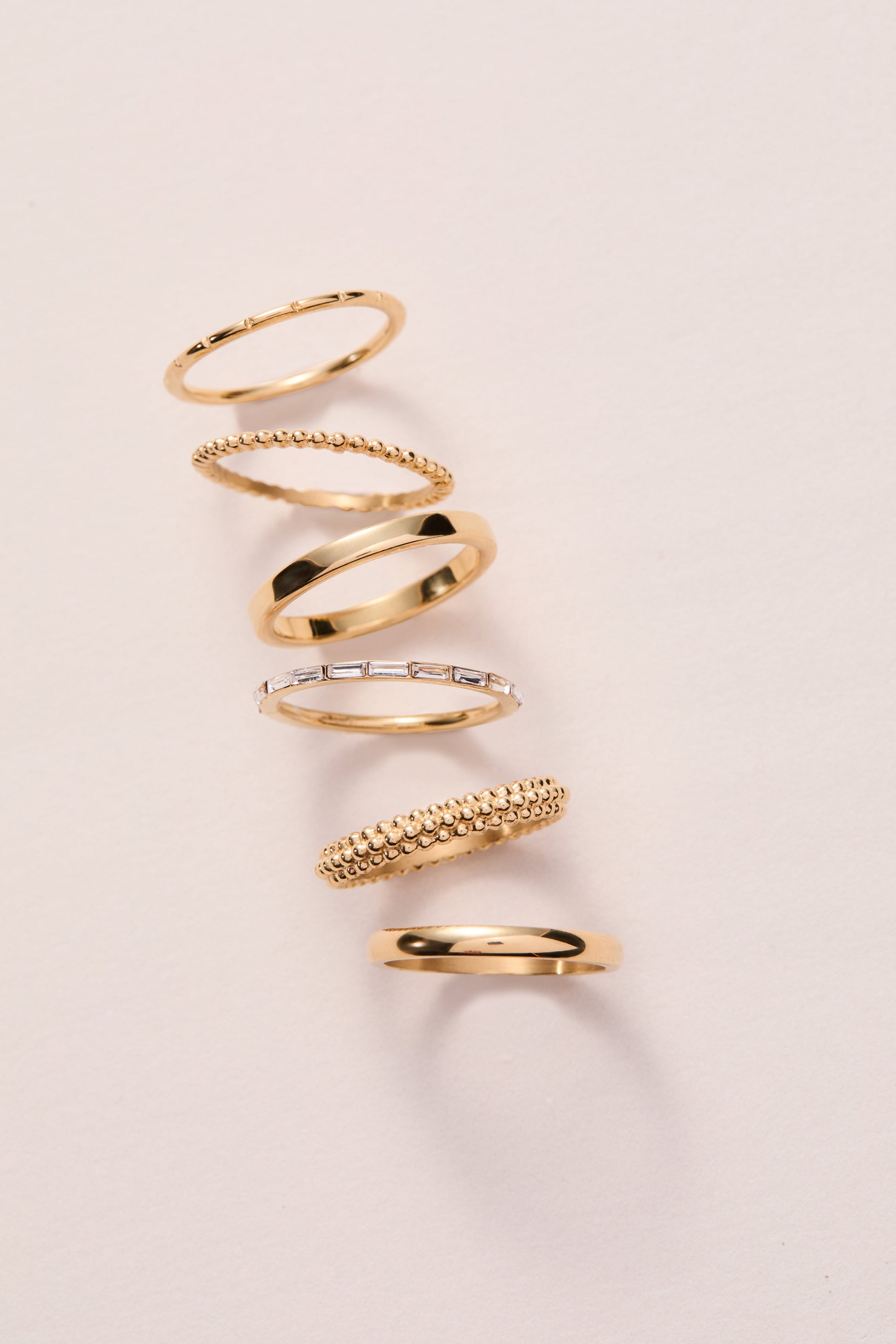 Baguette Stacking Ring Set of 3 ALEX AND ANI