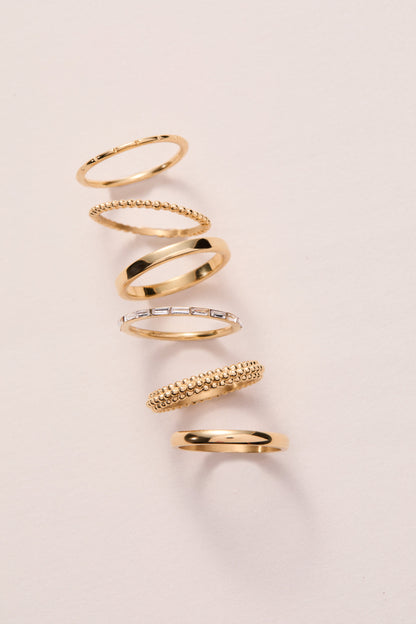 Baguette Stacking Ring Set of 3 ALEX AND ANI