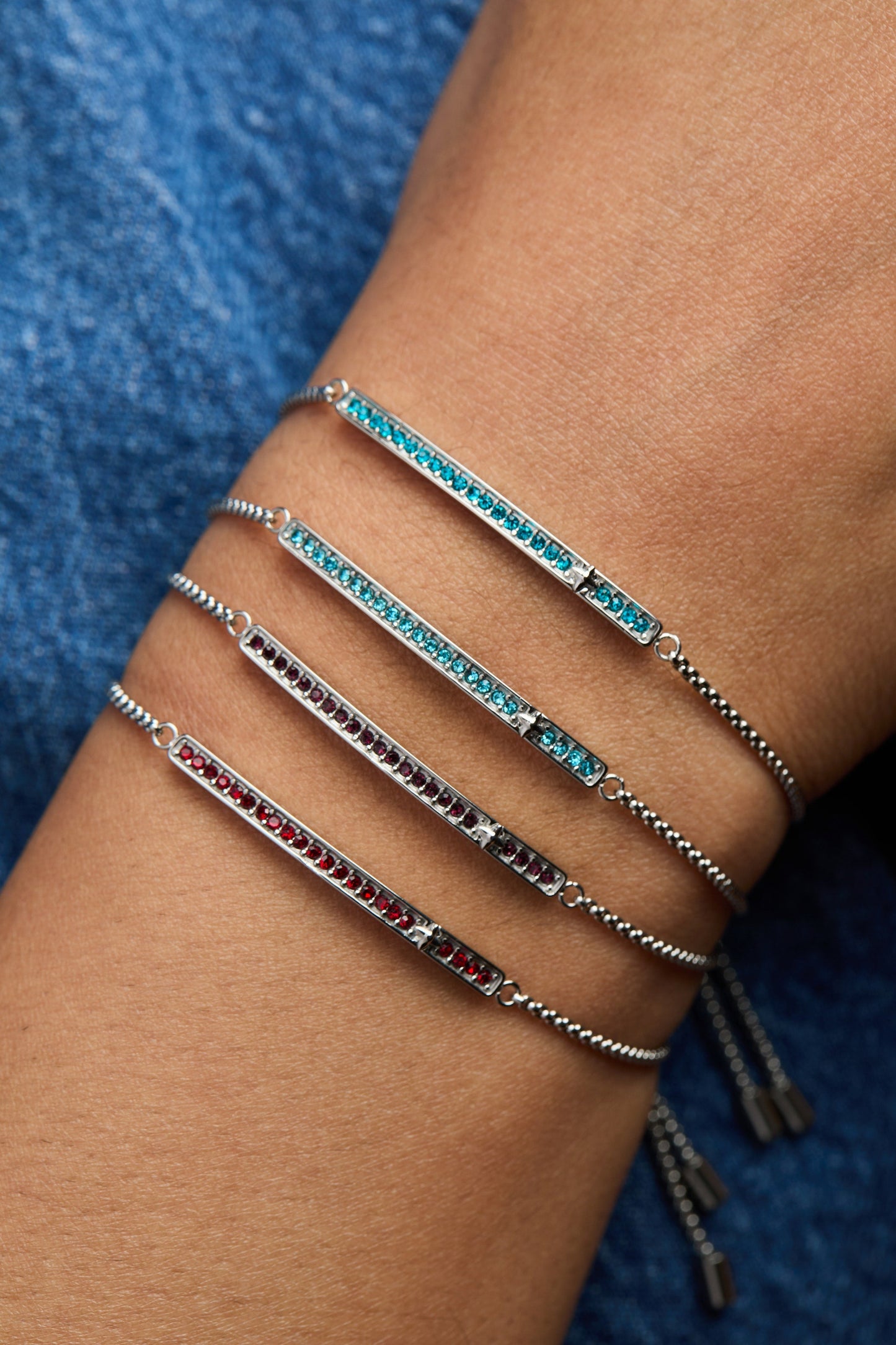 March Everyday Birthstone Pave Bolo Bracelet ALEX AND ANI