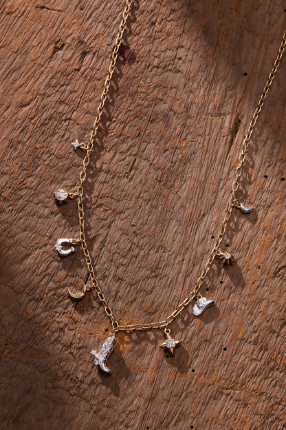 Cosmic Cowgirl Charm Necklace ALEX AND ANI