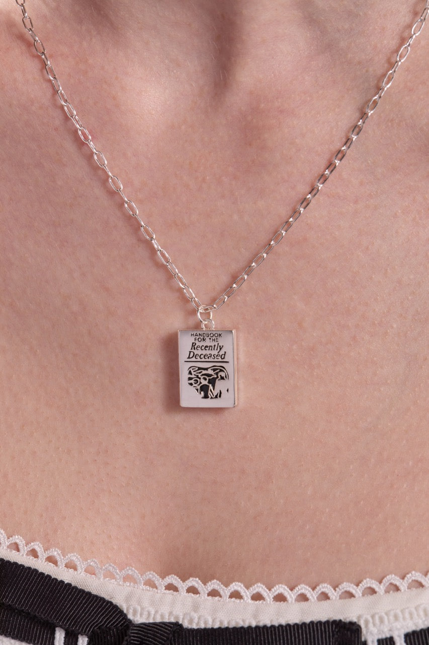 BEETLEJUICE™ 'Handbook for the Recently Deceased' Pendant Necklace ALEX AND ANI