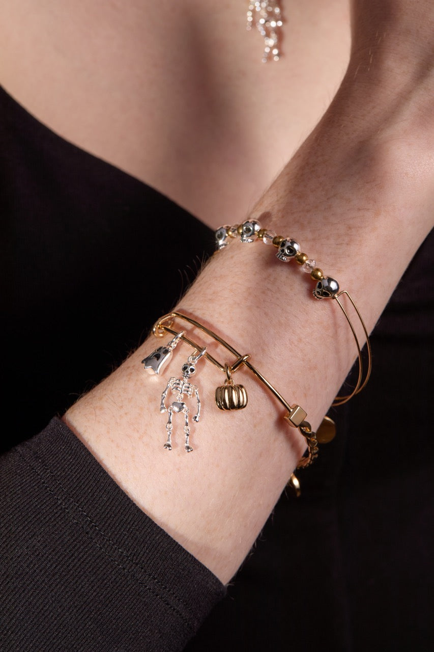 Skull Beaded Bangle ALEX AND ANI