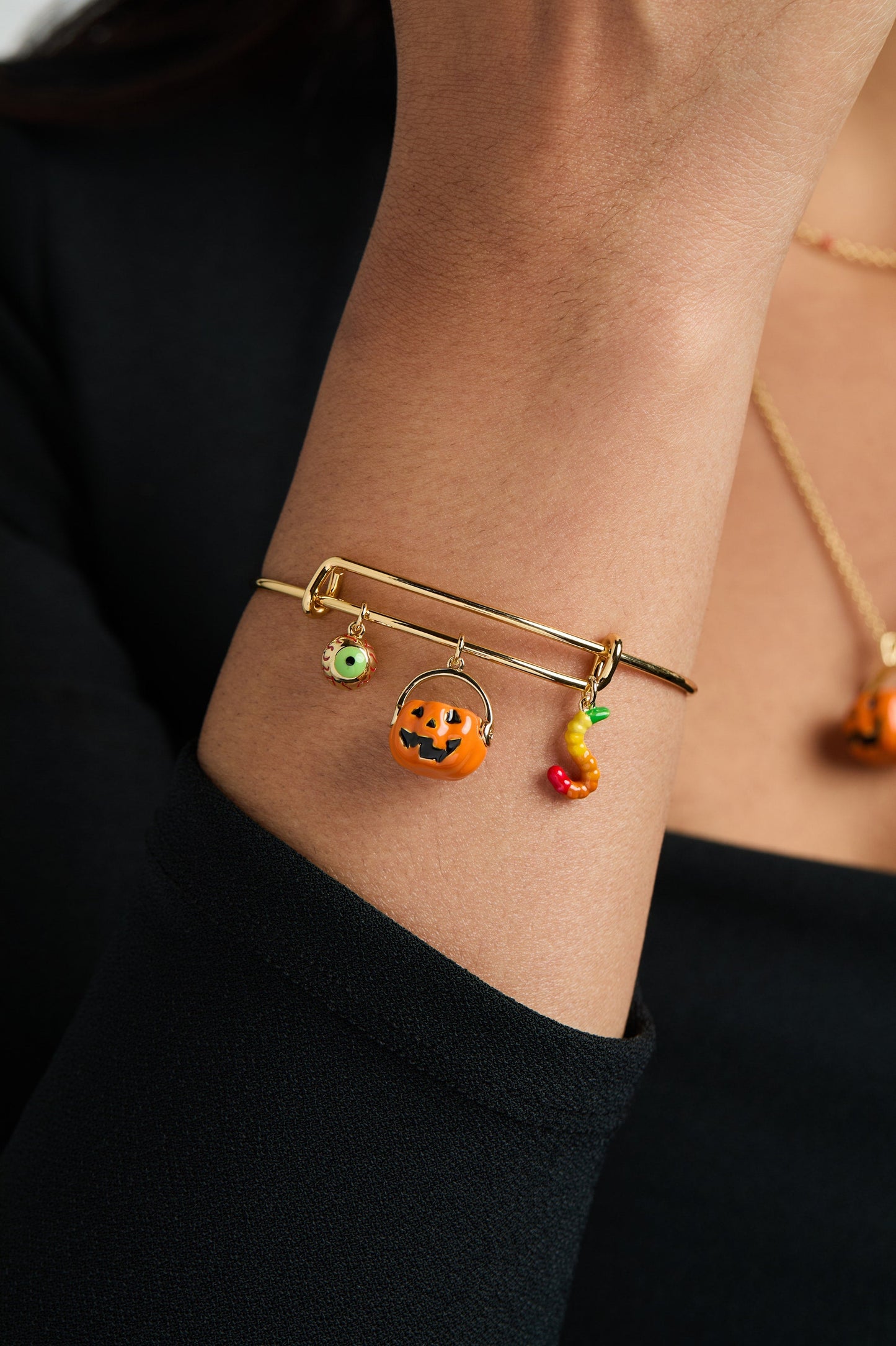 'Trick or Treat' Multi Charm Bangle ALEX AND ANI