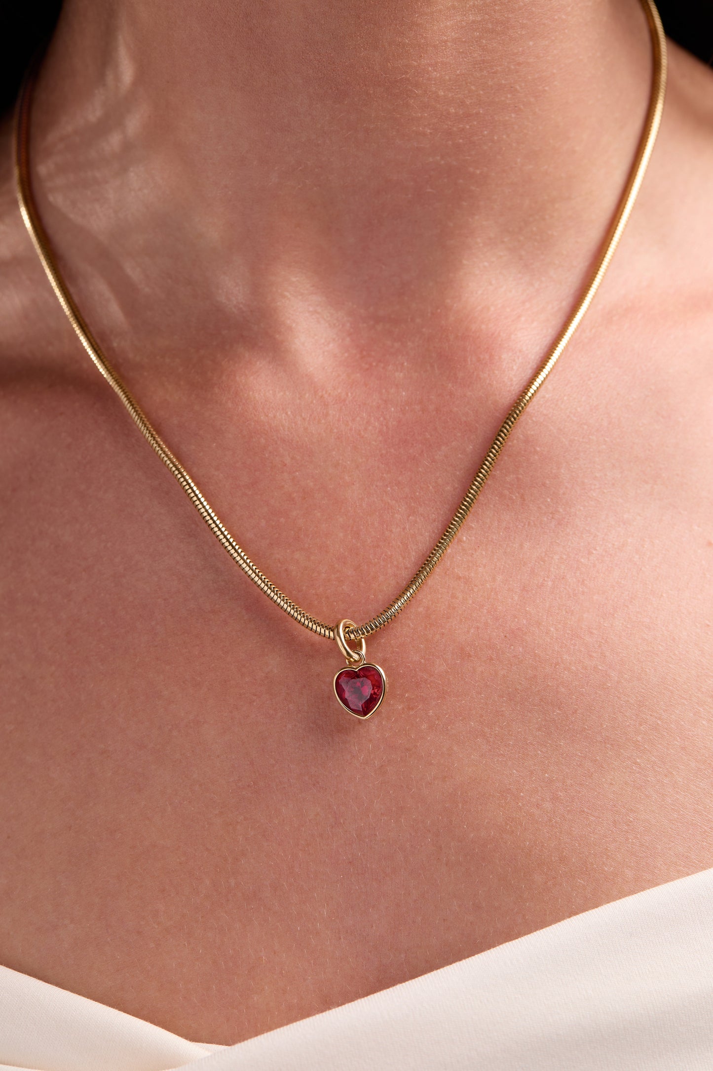 July 'Love' Heart Birthstone Charm ALEX AND ANI