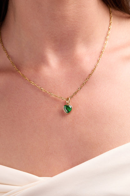 May 'Hope' Heart Birthstone Charm ALEX AND ANI