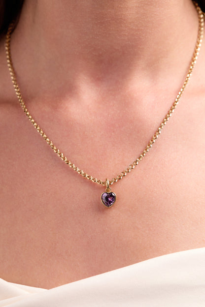 February 'Clarity' Heart Birthstone Charm ALEX AND ANI