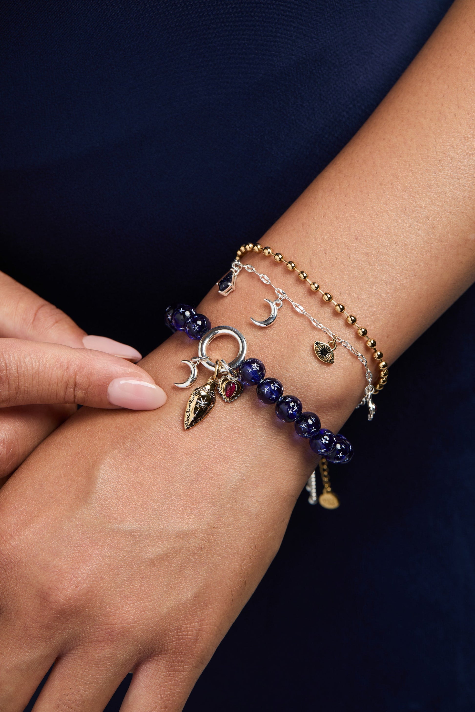 Moon Magic Beaded Charm Bolo Bracelet ALEX AND ANI