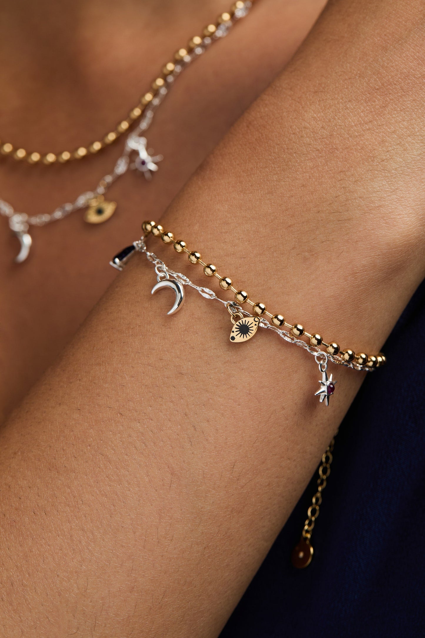 Moon Magic 2 Row Charm Bracelet ALEX AND ANI