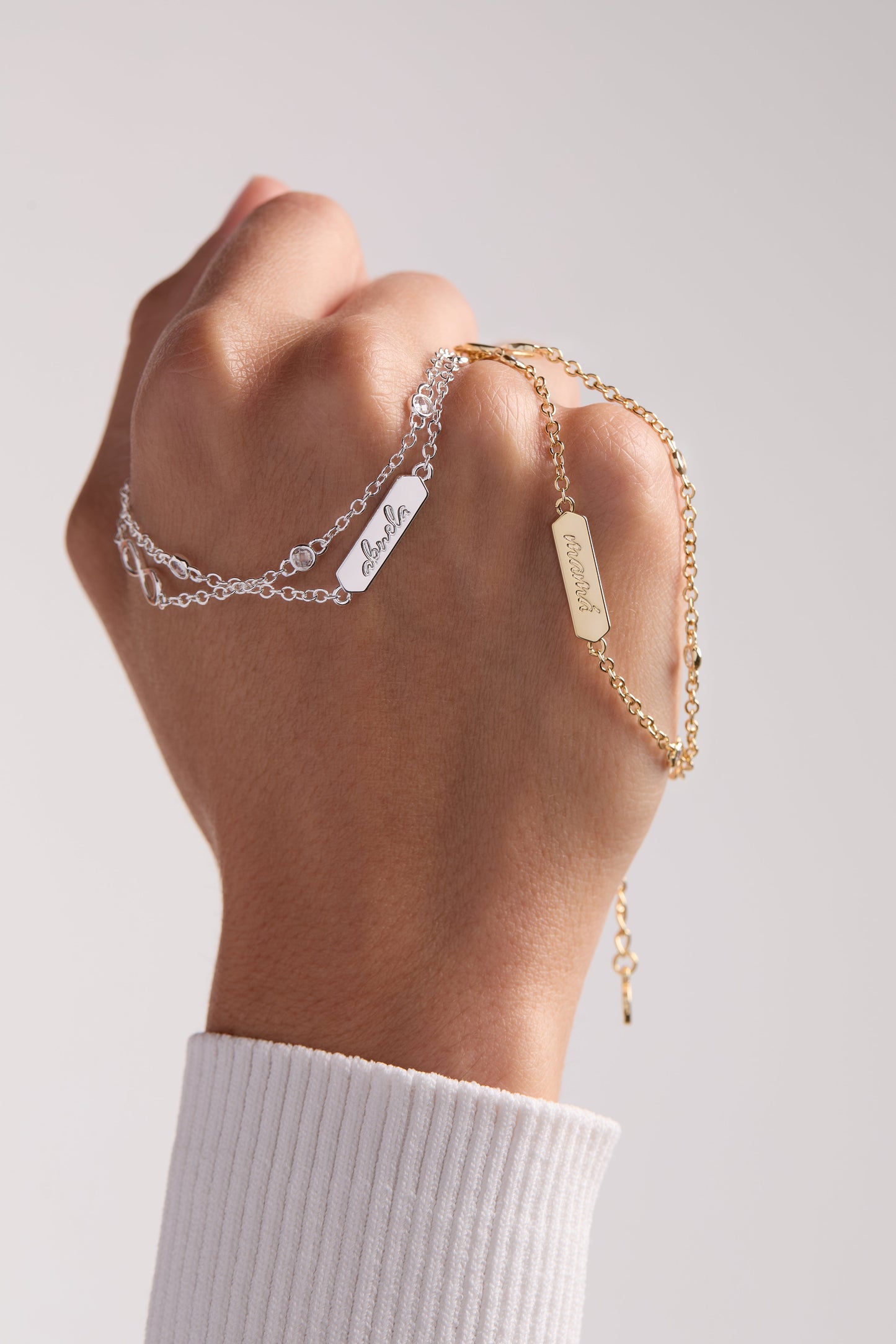 Abuela Infinity Chain Double Strand Bracelet ALEX AND ANI
