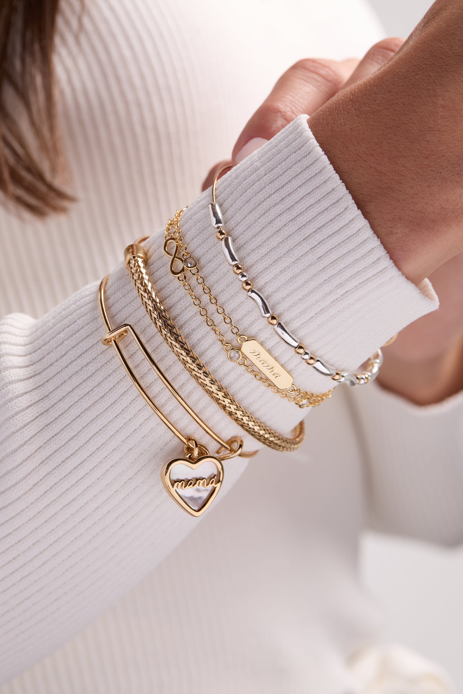 Mamá Infinity Chain Double Strand Bracelet ALEX AND ANI