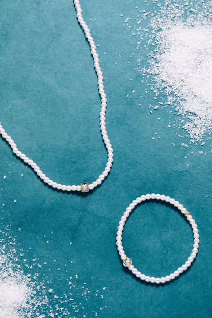 Crystal and Pearl Beaded Necklace ALEX AND ANI
