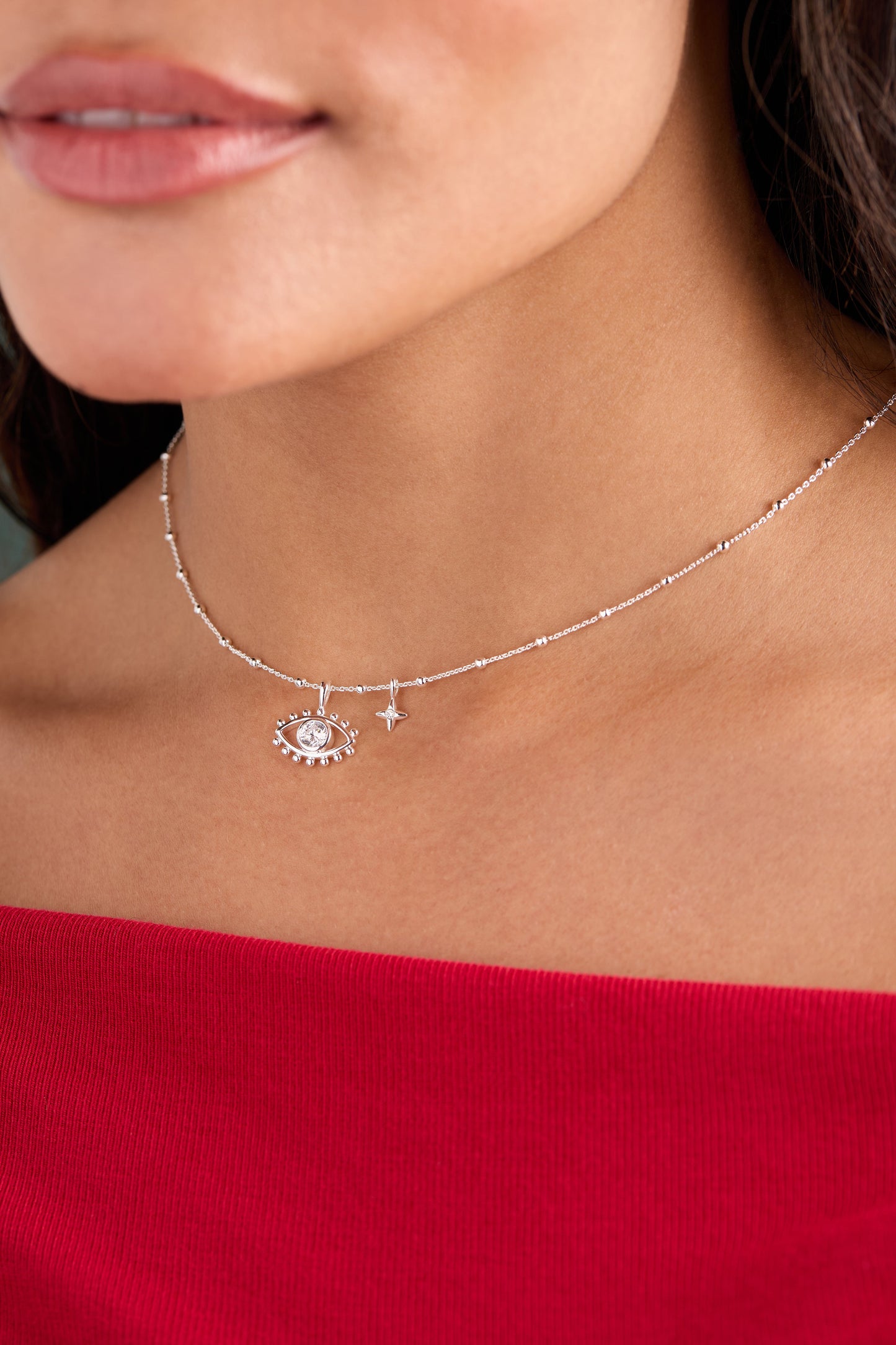 Evil Eye Duo Charm Necklace ALEX AND ANI
