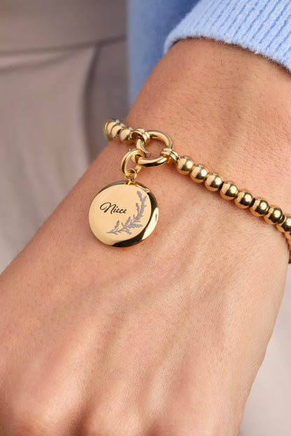 Niece Lavender Disc Charm ALEX AND ANI