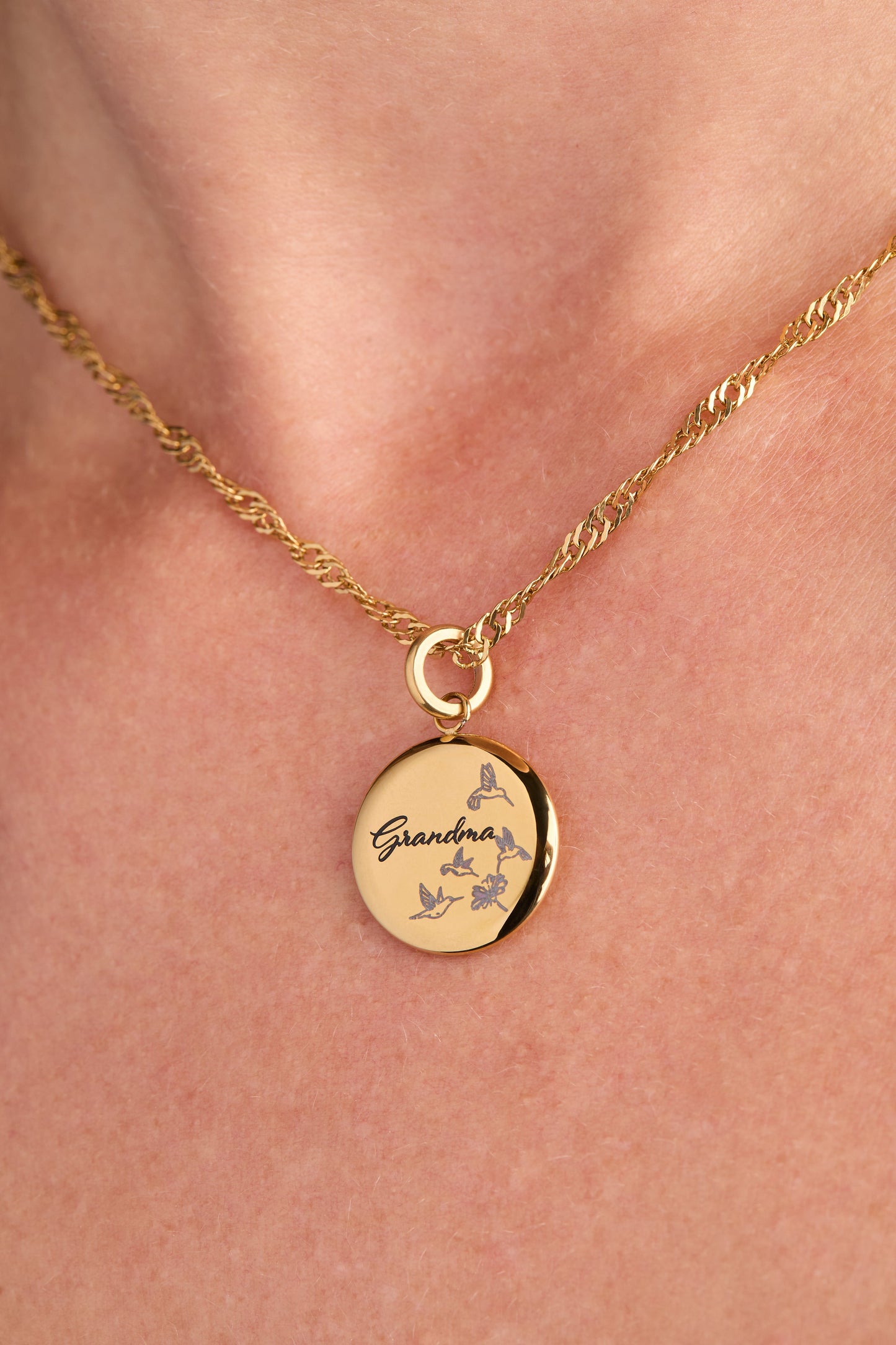 Grandma Hummingbird Disc Charm ALEX AND ANI