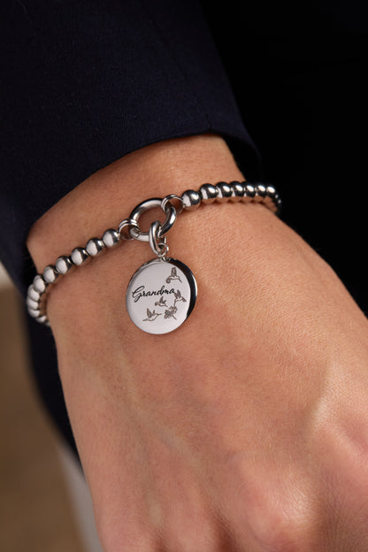 Grandma Hummingbird Disc Charm ALEX AND ANI