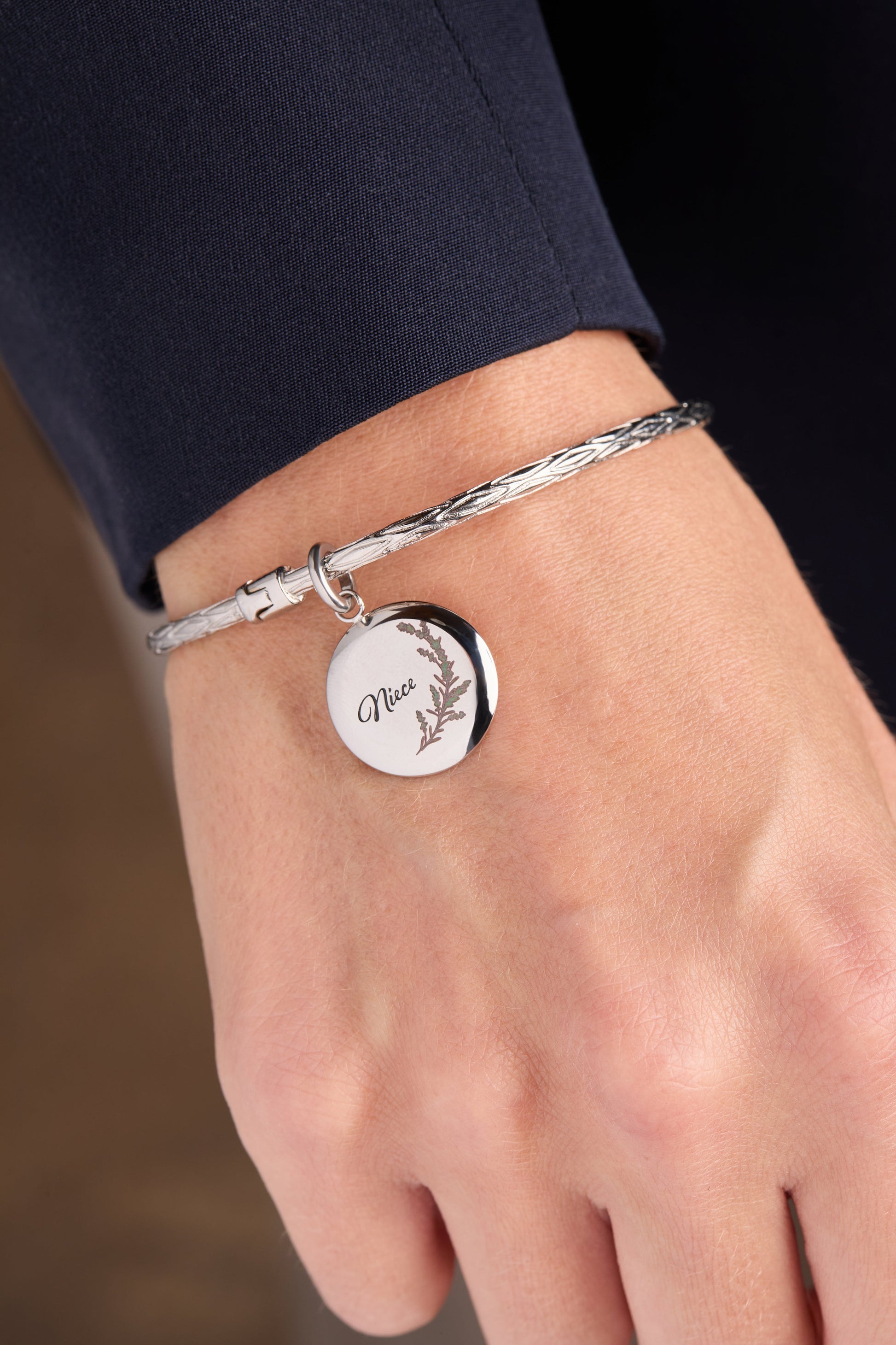 Niece Lavender Disc Charm ALEX AND ANI