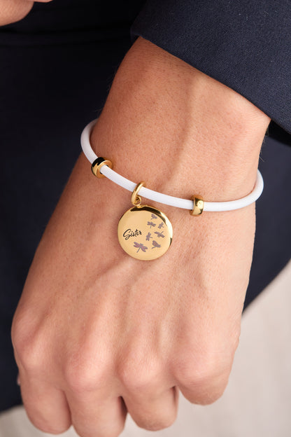 Sister Dragonfly Disc Charm ALEX AND ANI