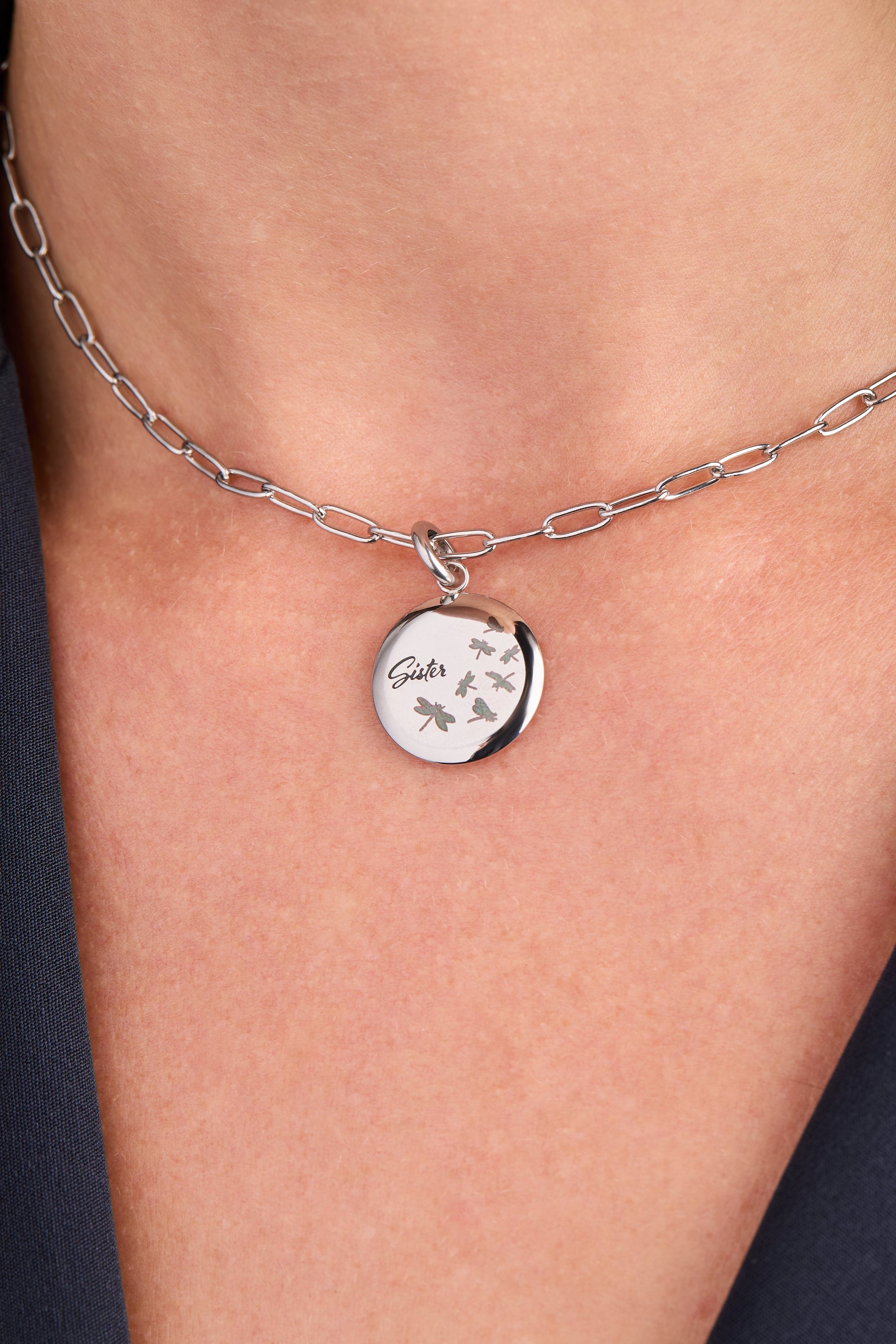 Sister Dragonfly Disc Charm ALEX AND ANI