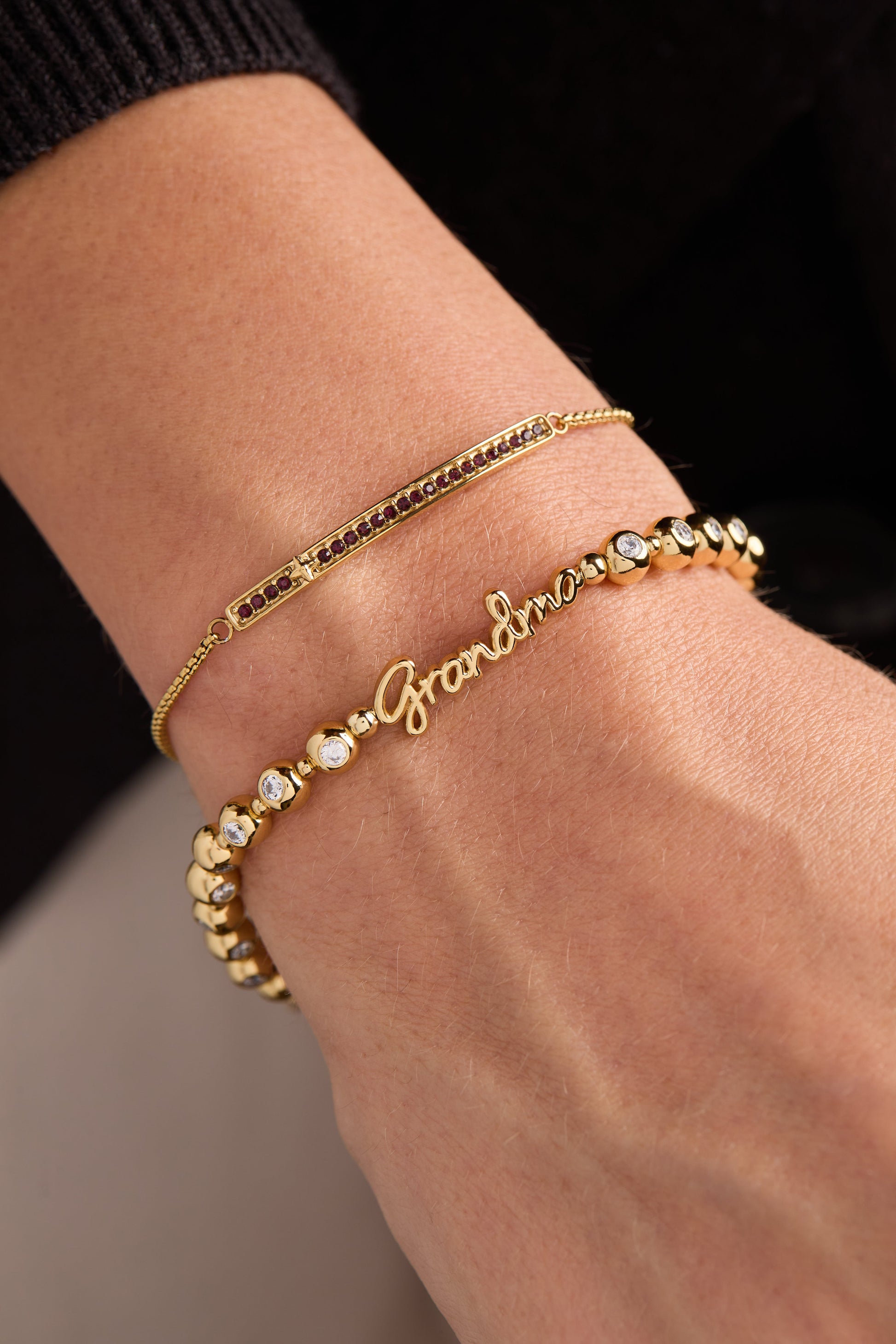 Grandma Elongated Crystal Stretch Bracelet ALEX AND ANI