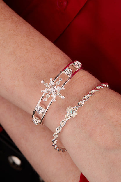 Crystal Snowflake Cuff Bracelet ALEX AND ANI