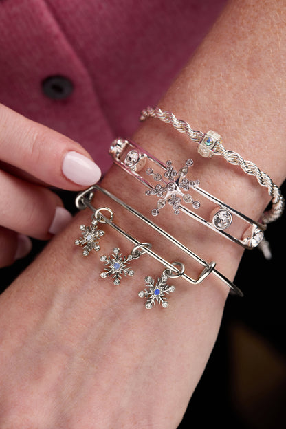 Crystal Snowflake Cuff Bracelet ALEX AND ANI