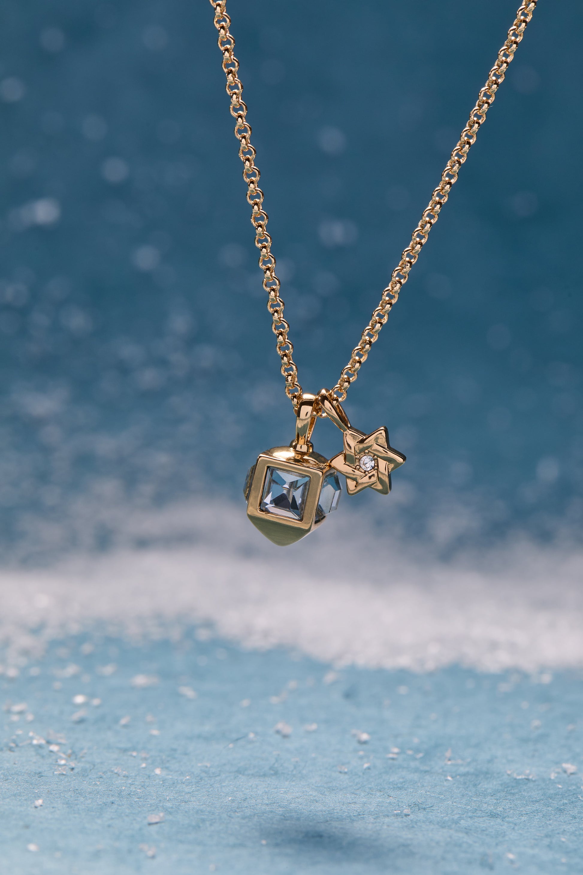 Hanukkah Star of David and Dreidel Pendant Necklace ALEX AND ANI