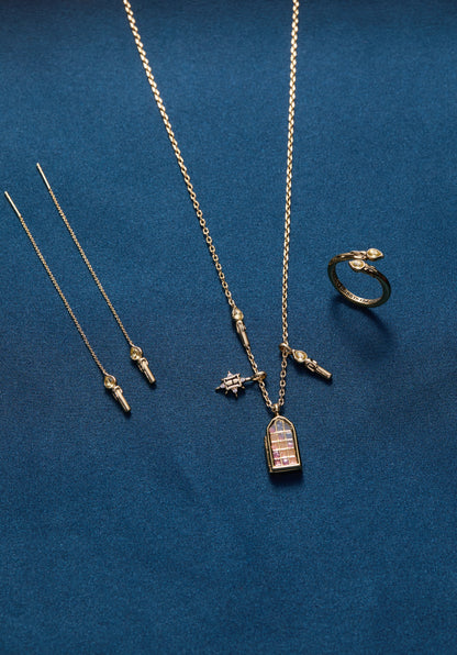 Harry Potter™ Hogwarts Great Hall Cluster Charm Necklace ALEX AND ANI