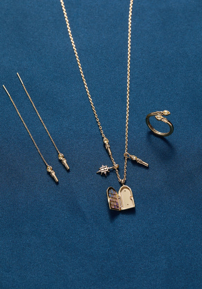 Harry Potter™ Hogwarts Great Hall Cluster Charm Necklace ALEX AND ANI
