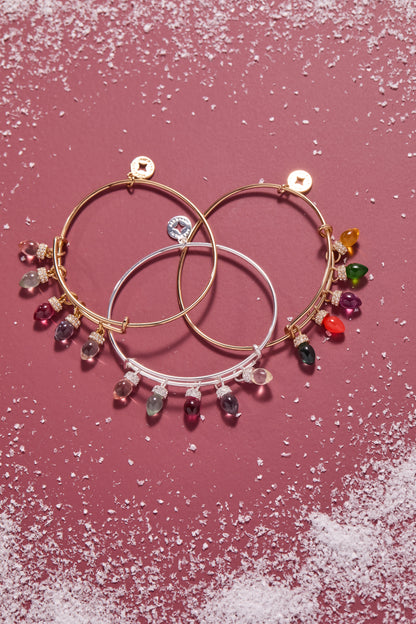 Christmas Light Bulb Charm Bangle ALEX AND ANI