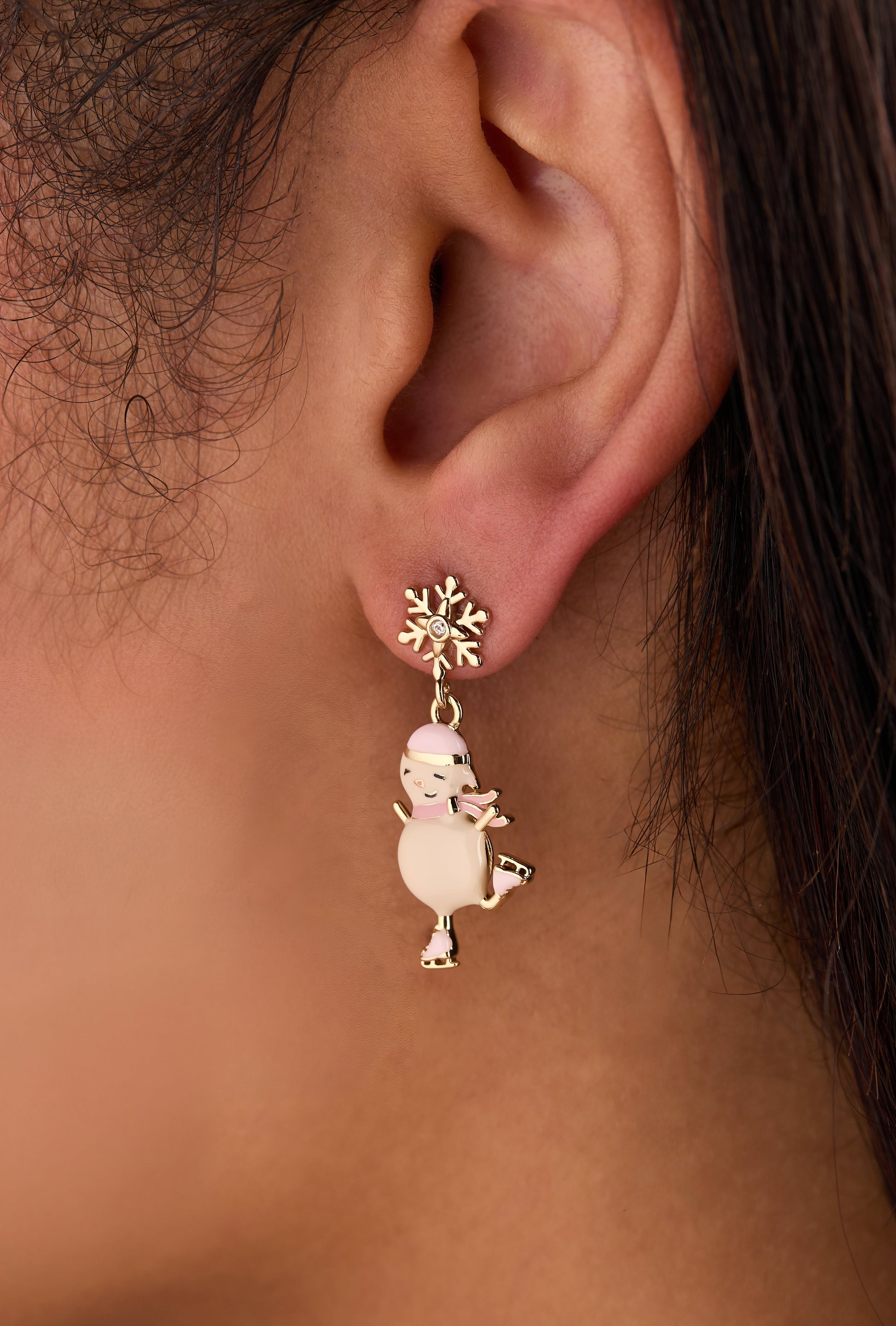Winter Wonderland Snowman Drop Earrings ALEX AND ANI