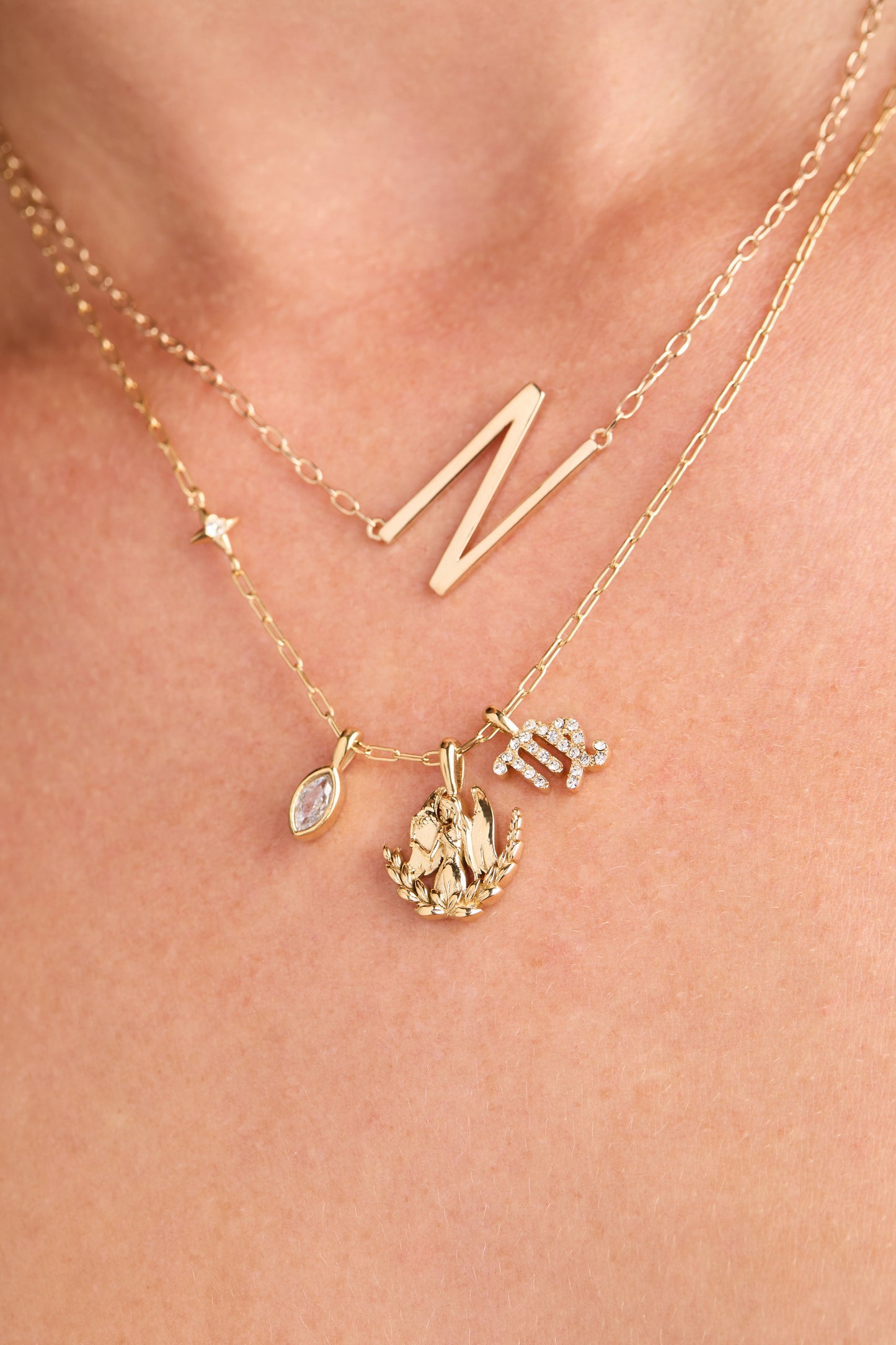 Virgo Zodiac Charm Cluster Necklace ALEX AND ANI