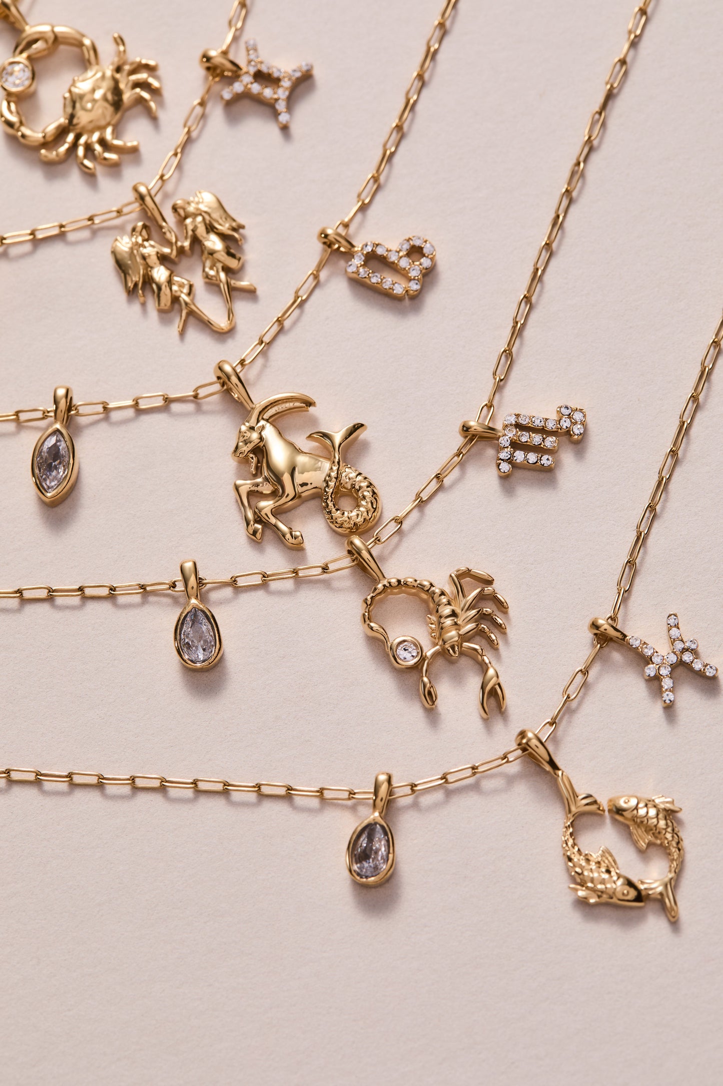Pisces Zodiac Charm Cluster Necklace ALEX AND ANI
