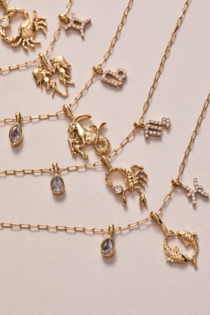 Pisces Zodiac Charm Cluster Necklace ALEX AND ANI