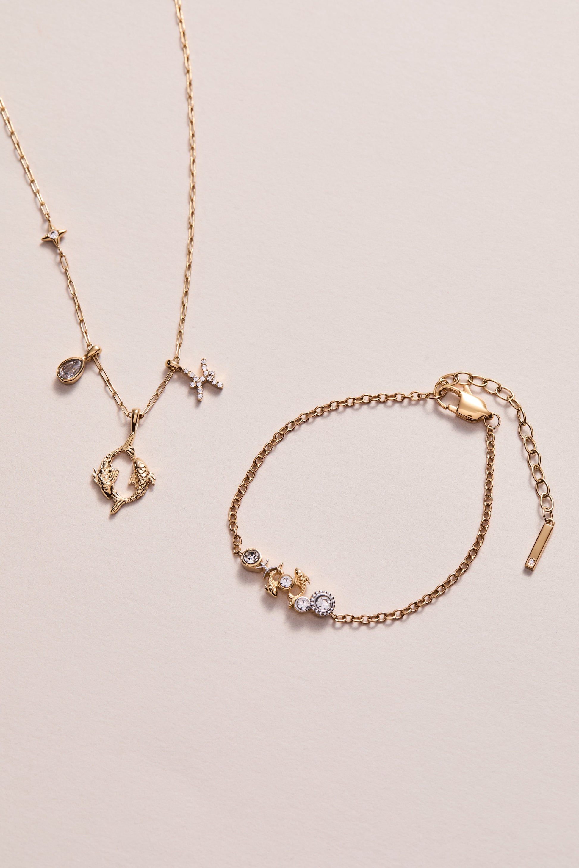 Pisces Zodiac Charm Cluster Necklace ALEX AND ANI