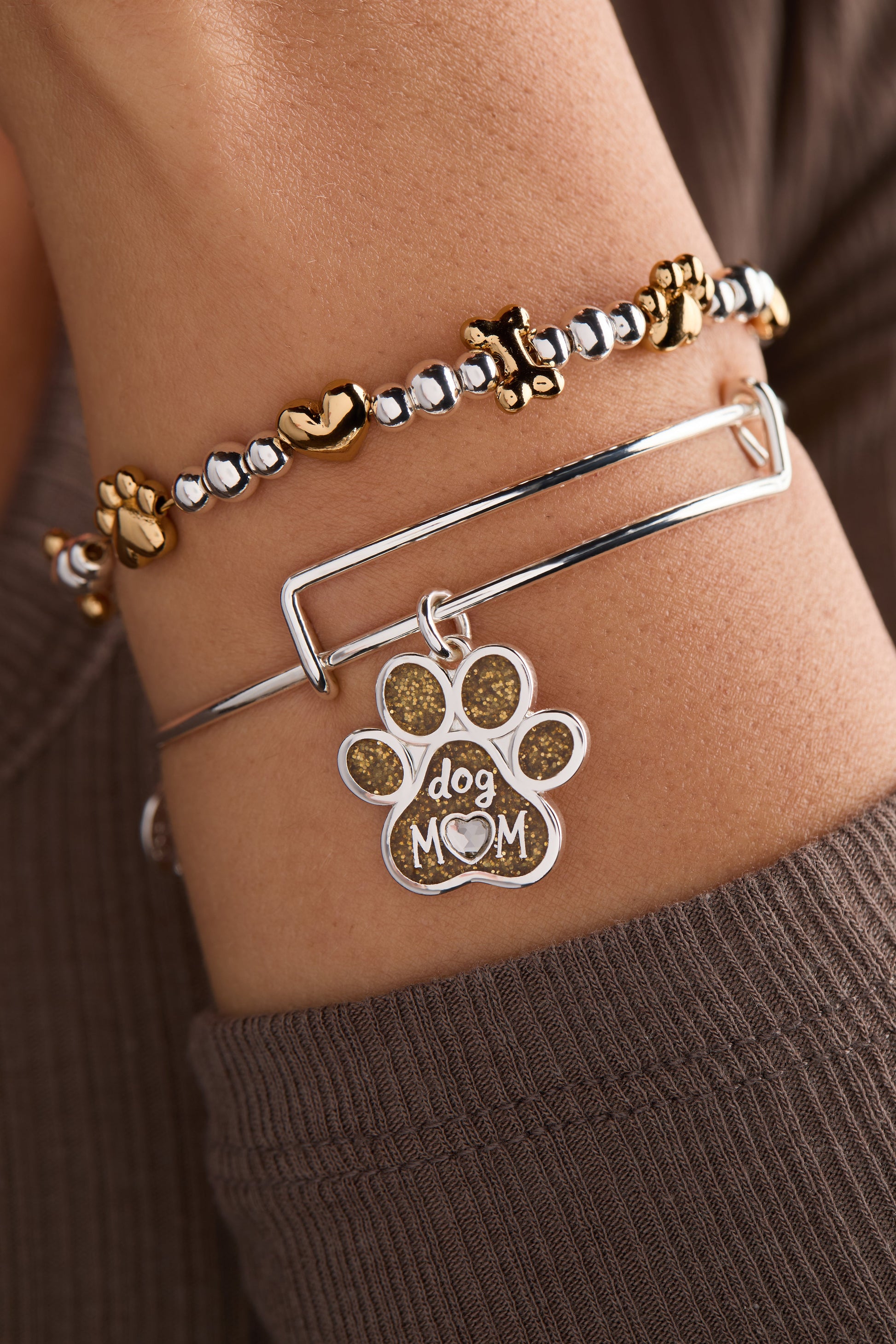 Dog Mom Charm Bangle ALEX AND ANI