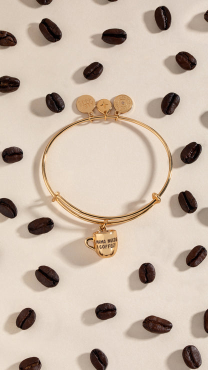 'Mama Needs Coffee' Mug Charm Bangle ALEX AND ANI