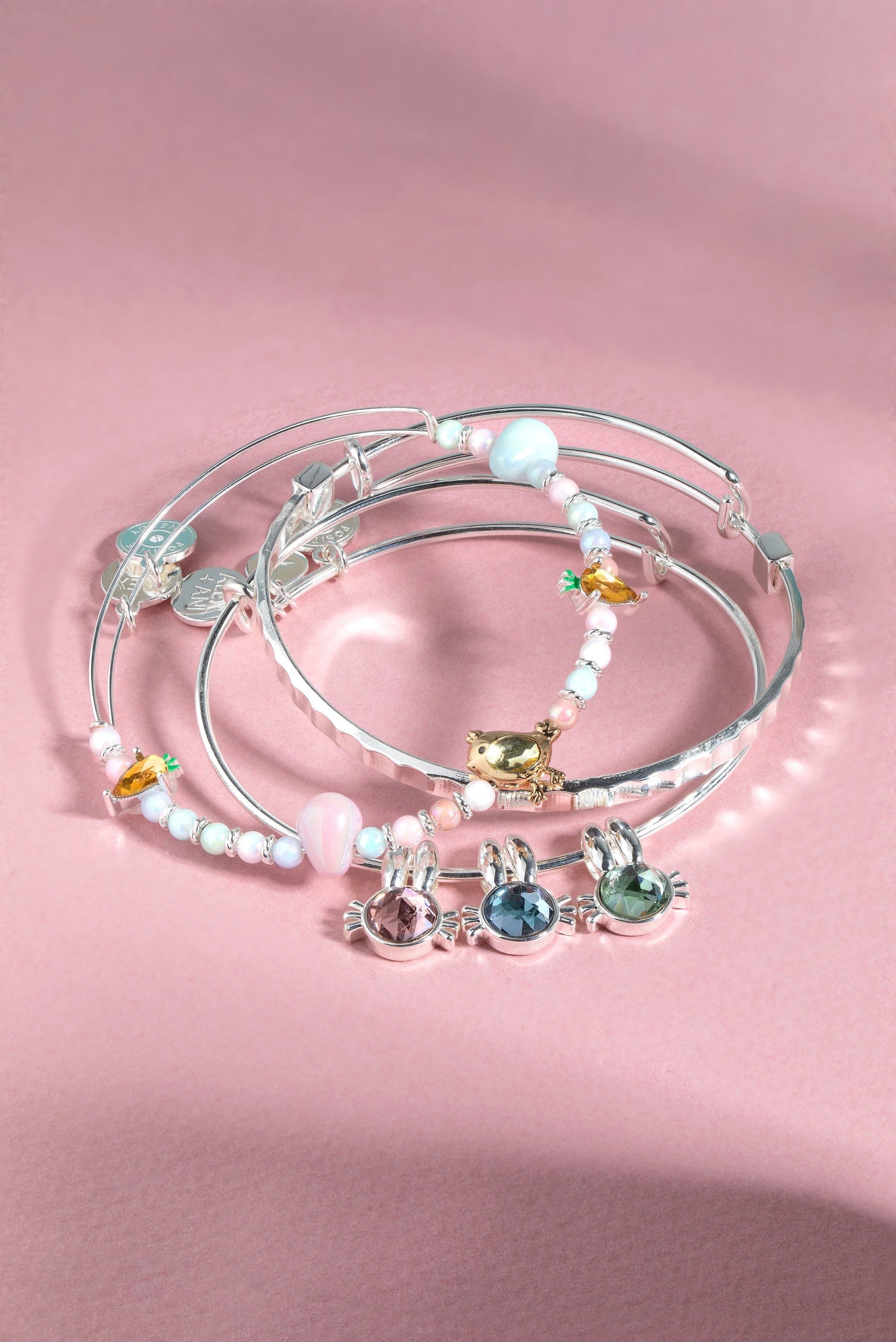 Crystal Bunny Bangles Set of 3 ALEX AND ANI