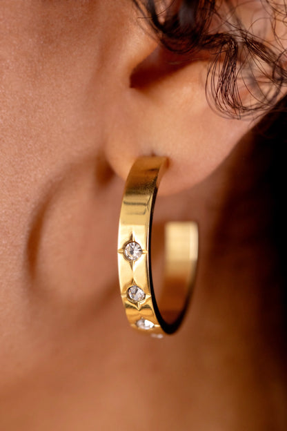 Crystal Accent Hoop ALEX AND ANI