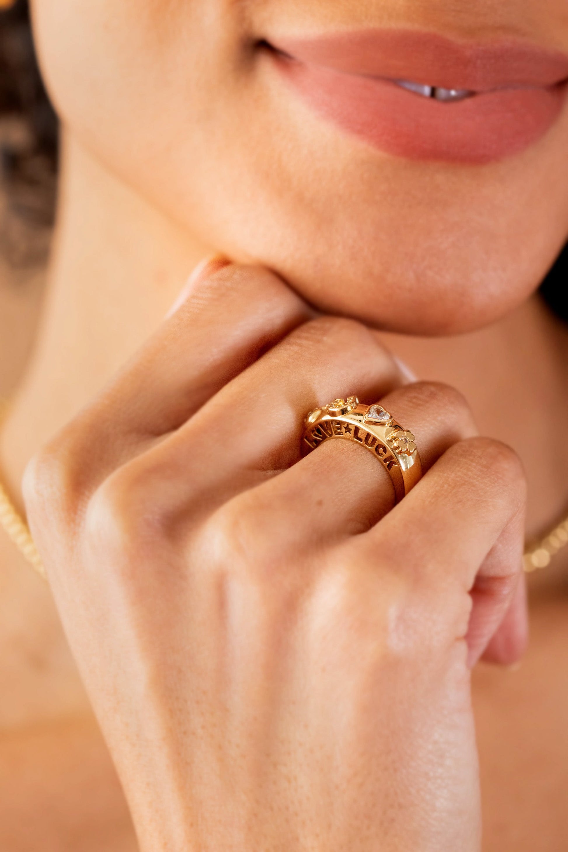 Love and Luck Open Domed Ring ALEX AND ANI