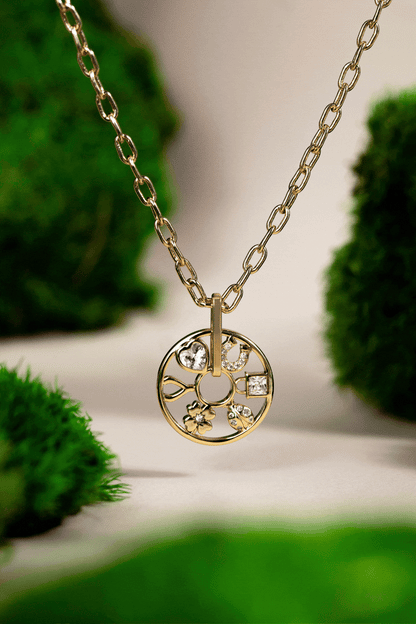 Love and Luck Wheel Charm Necklace ALEX AND ANI