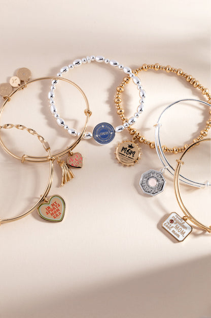 “Mama — Stressed, Blessed and Kind of a Mess” Stretch Bracelet ALEX AND ANI
