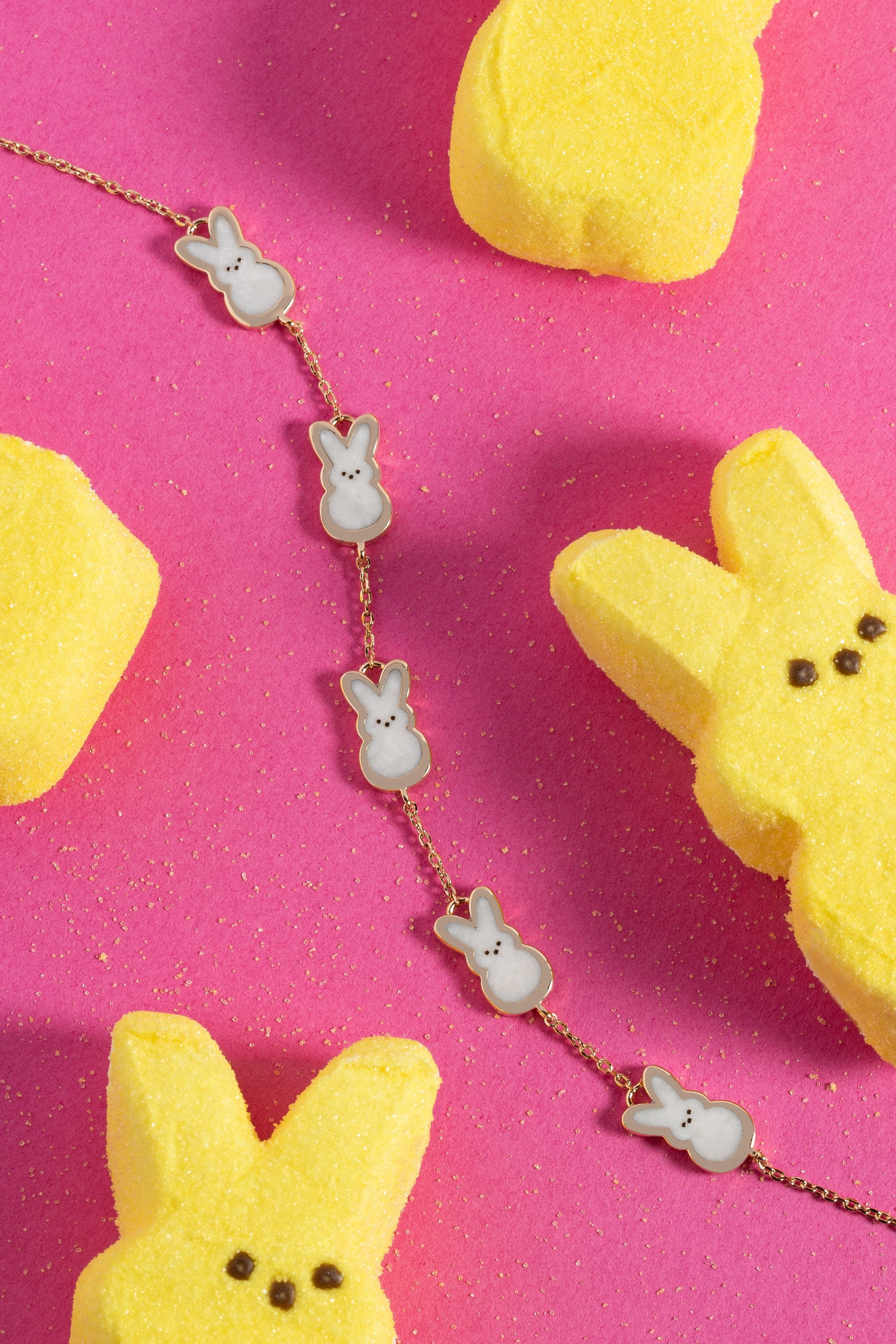 PEEPS® Pearlized Bunny Charm Bracelet ALEX AND ANI