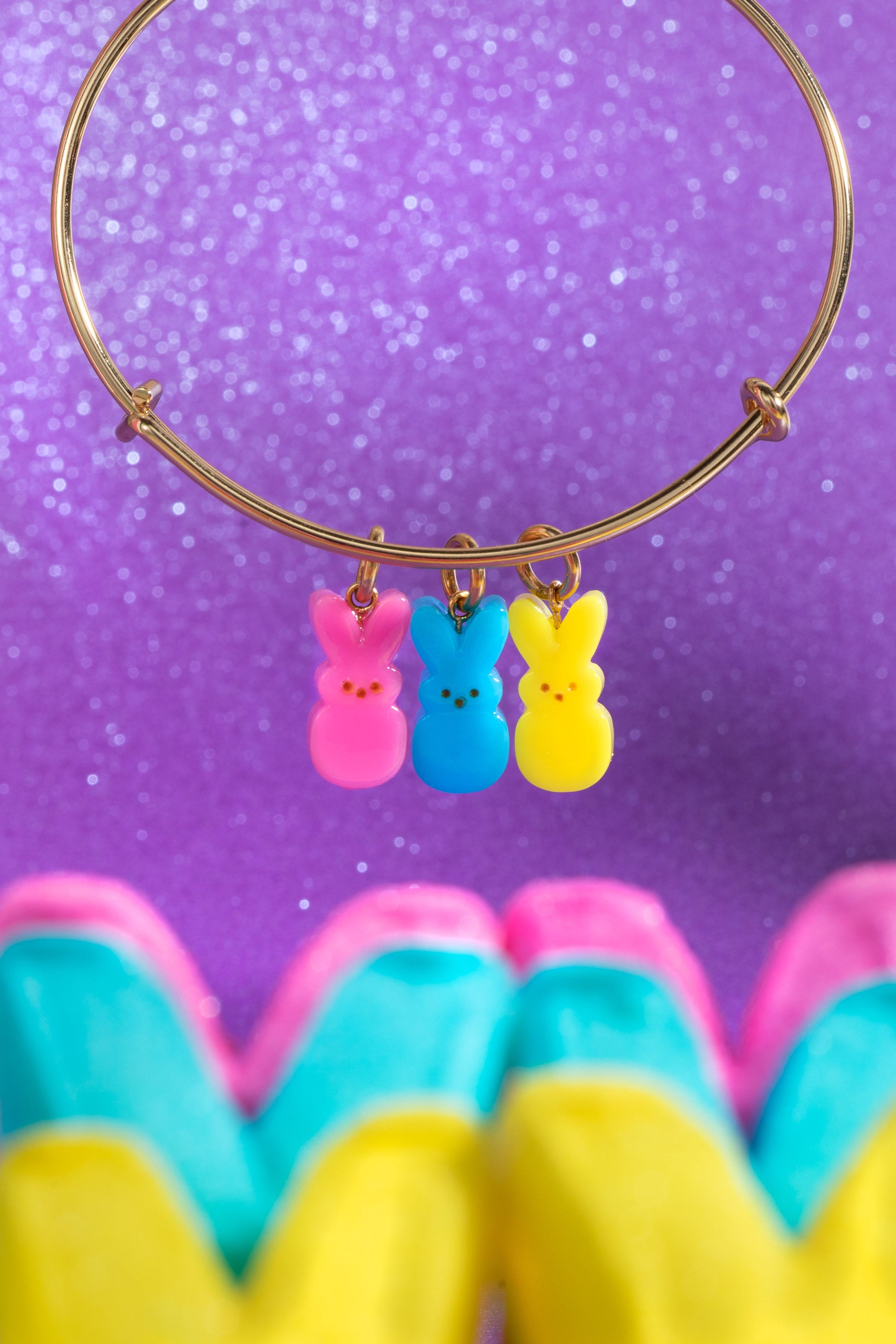 PEEPS® Bunny Multi-Charm Bangle ALEX AND ANI