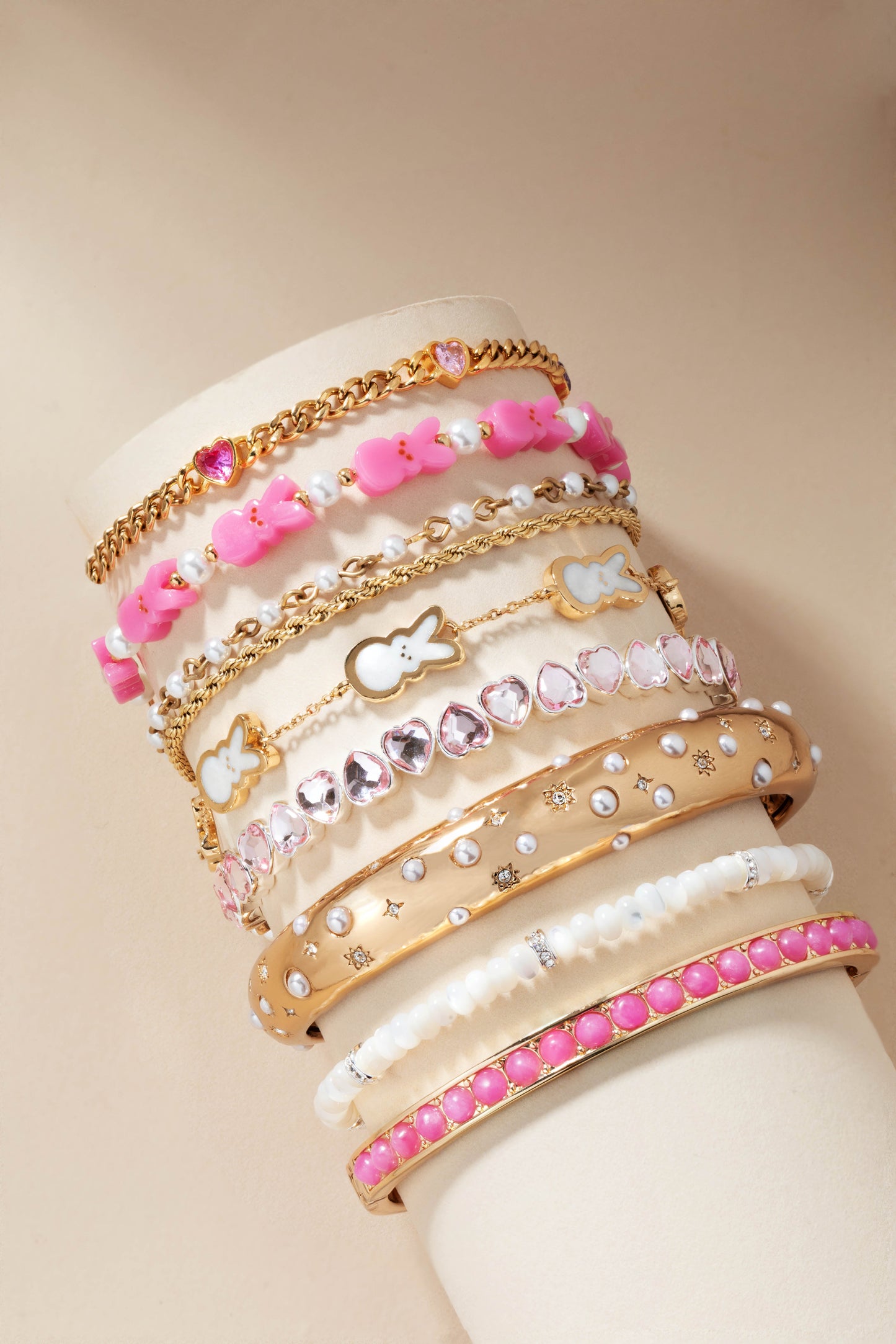 PEEPS® Pearlized Bunny Charm Bracelet ALEX AND ANI