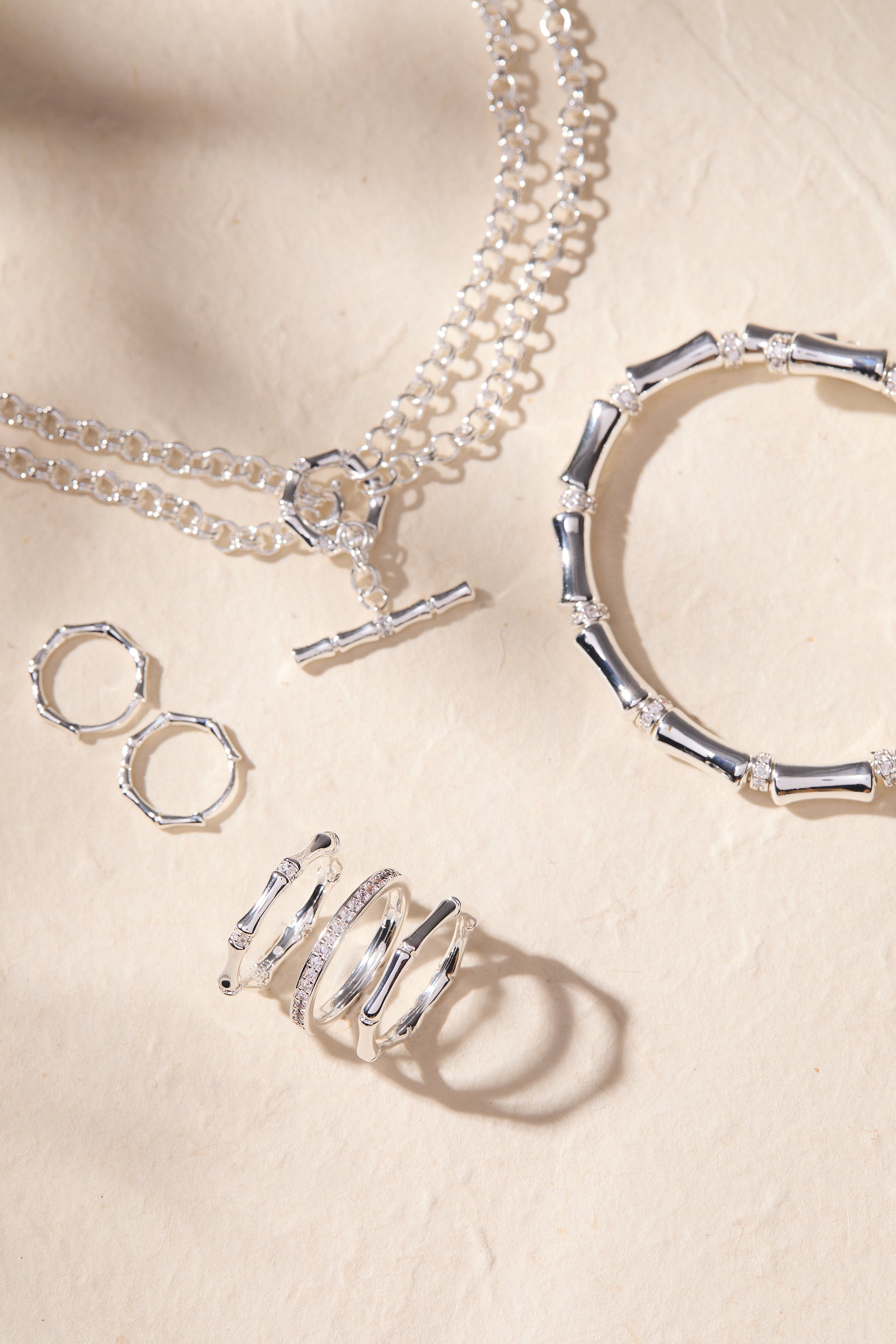 Bamboo Trio Ring Set ALEX AND ANI