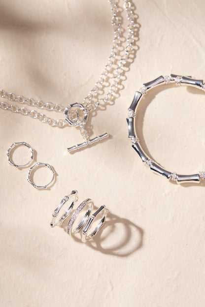 Bamboo Trio Ring Set ALEX AND ANI