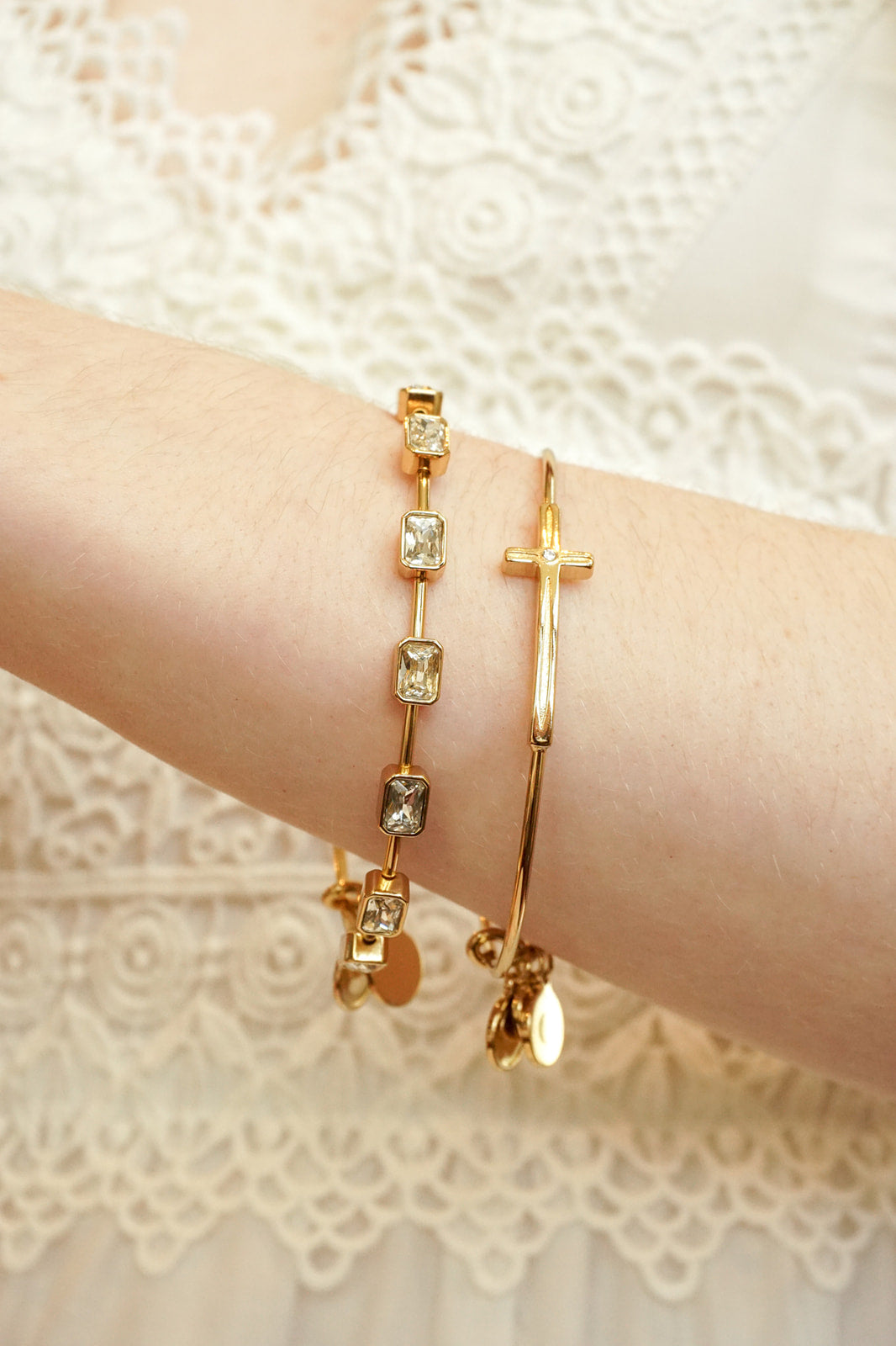 Cross Inline Bangle ALEX AND ANI