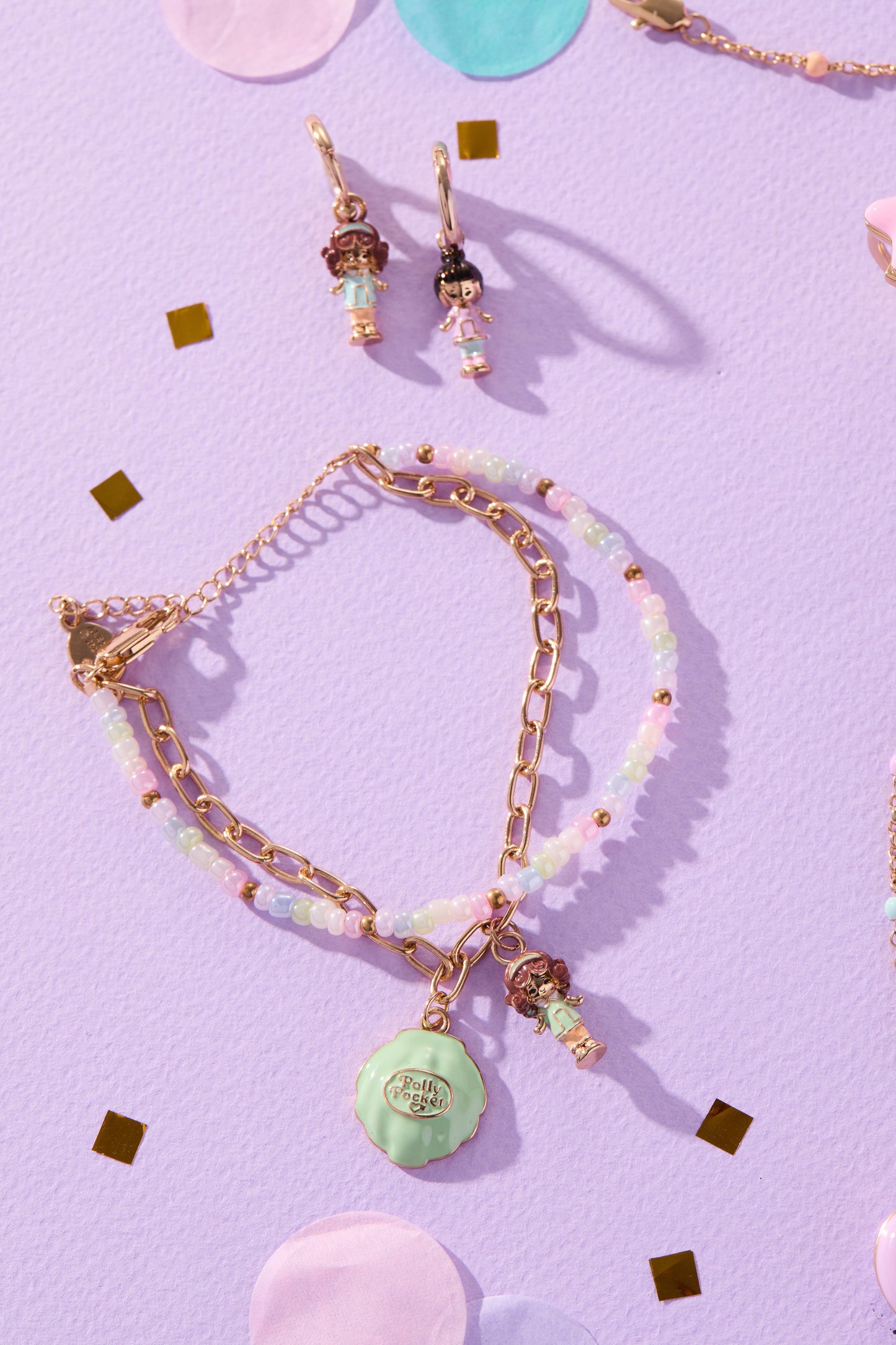 Polly Pocket™ 2 Row Charm Bracelet ALEX AND ANI