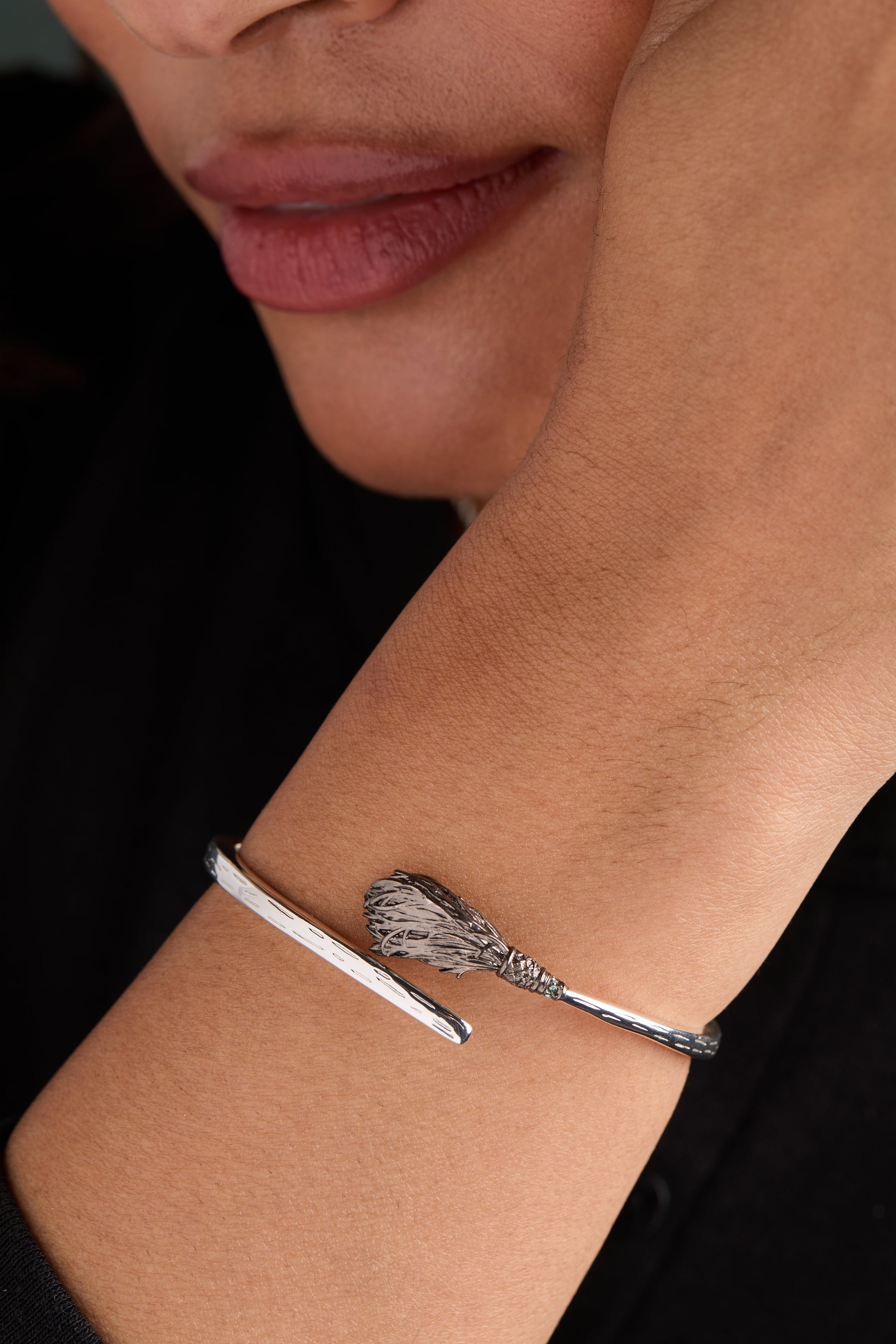 The Wizard of Oz™ Wicked Witch Broom Bypass Cuff ALEX AND ANI